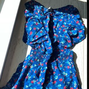 Blue Floral Hollister Dress